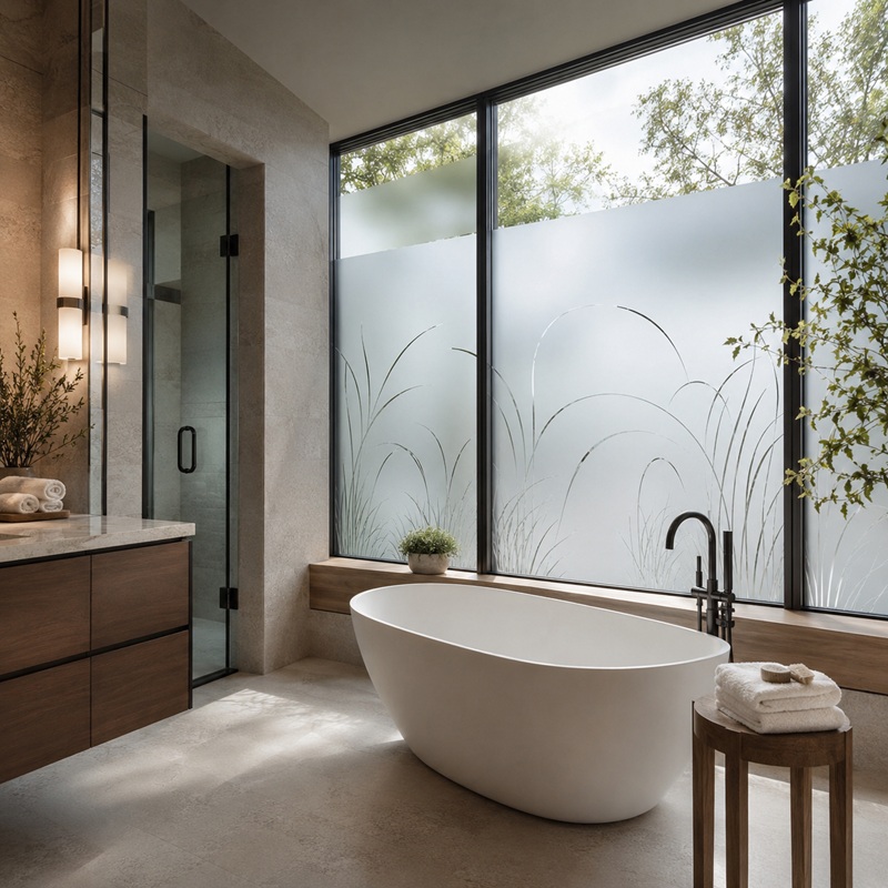 Decorative and frosted window film