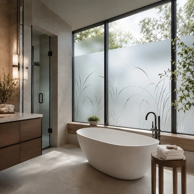 Decorative and frosted window film