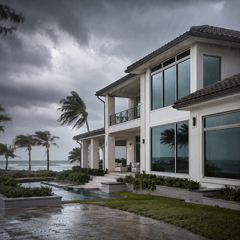 Security and hurricane protection window film